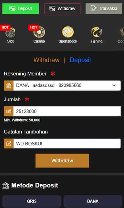 cara wd 8id Slot Fitur Top